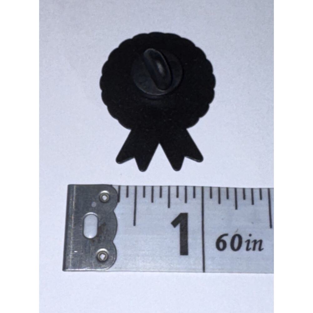 Didn’t Quit My Job Today Blue Ribbon Script Pin Brooch - Picture 2 of 2